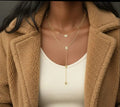 Ensemble Y Élégance 2 pièces - Collier en Y et Bracelet Doré